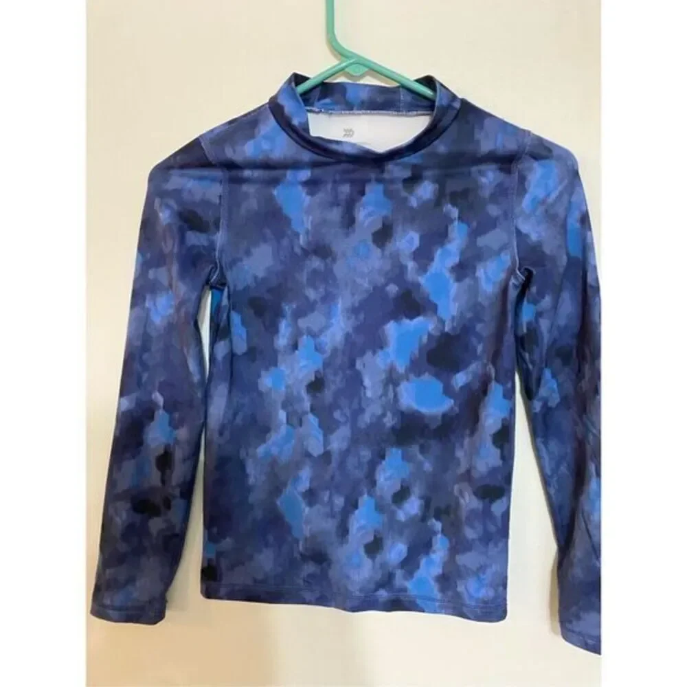 Youth boys all in motion athletic long sleeve blue top size medium 8/10